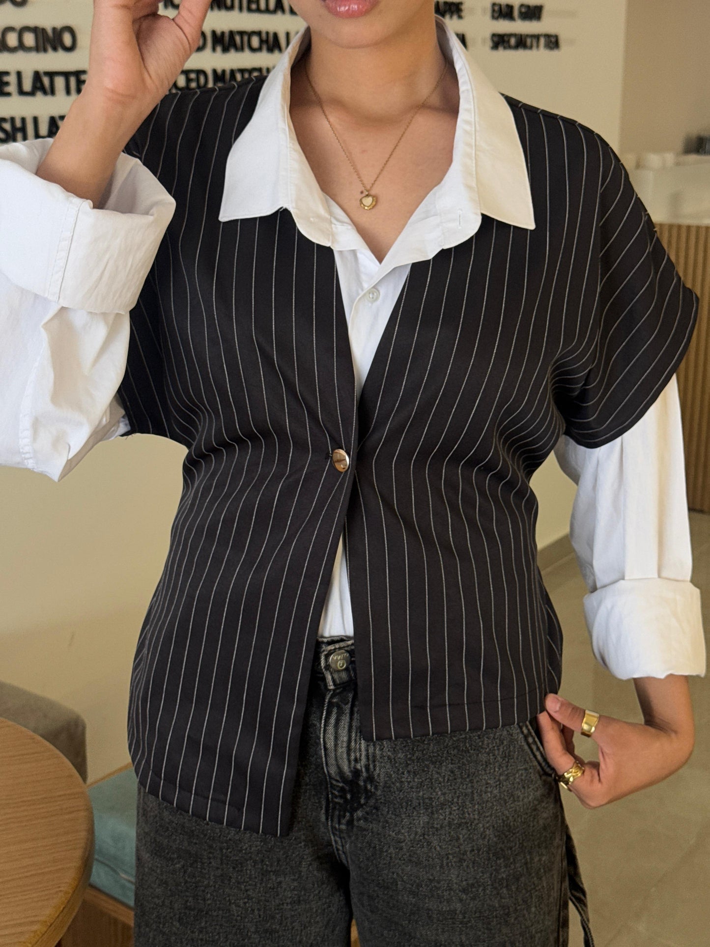 Striped vest