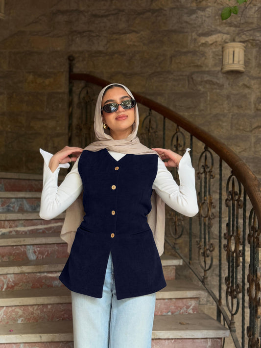 Navy Blue Vest
