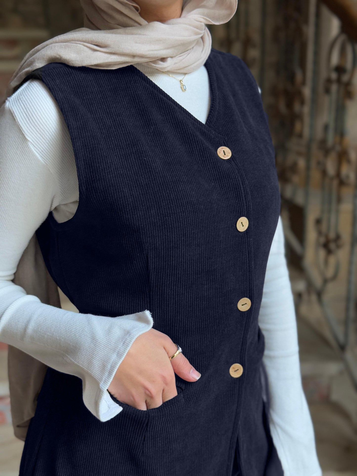 Navy Blue Vest